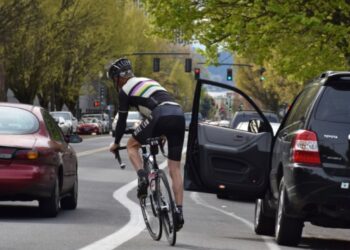 a cyclist was gravely injured in a collision with a vehicle on a quiet stretch of Route 25A in Wading River.