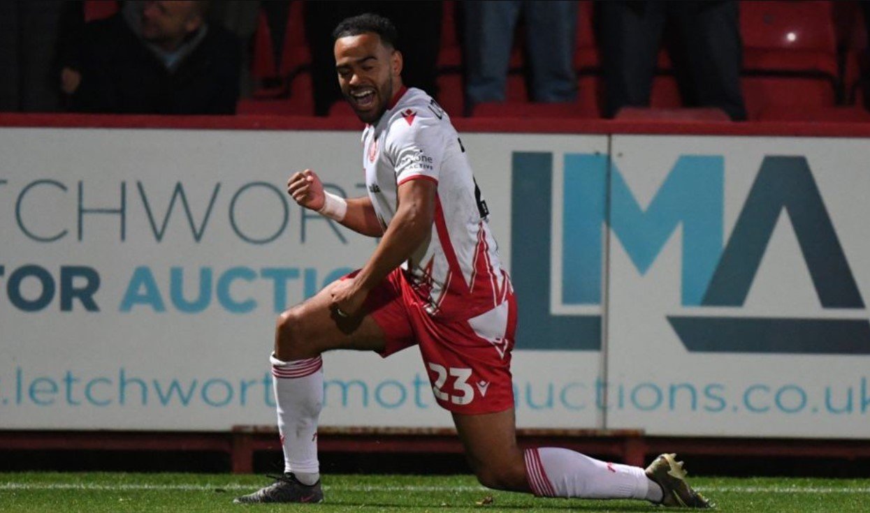 stevenage vs wrexham league one football match