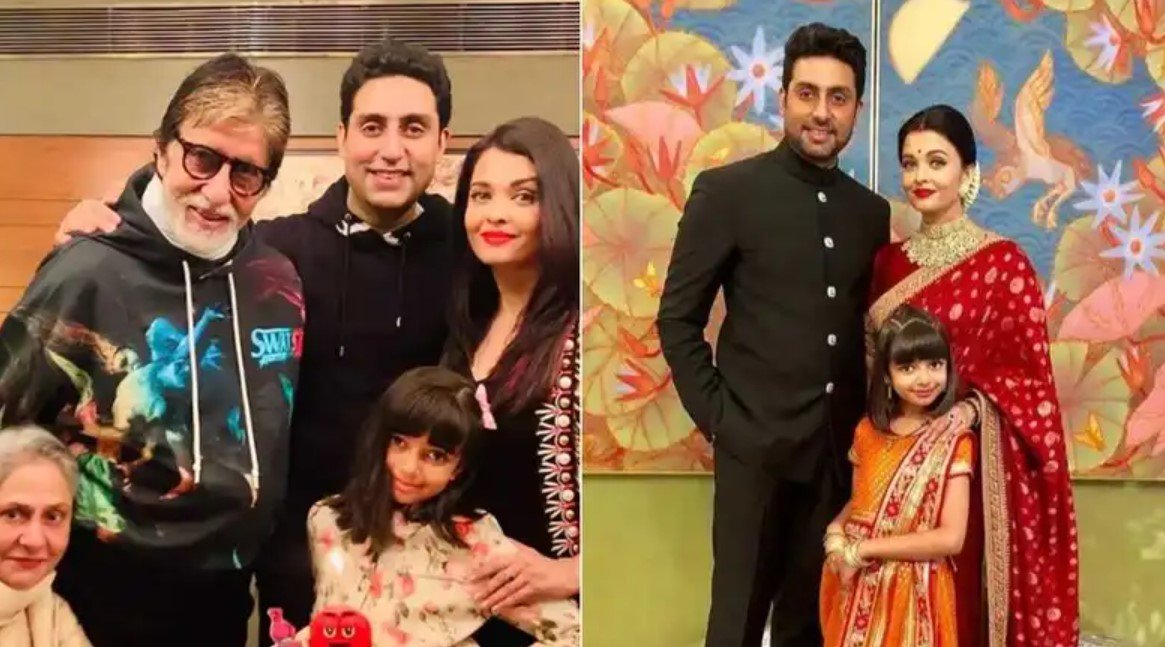 Abhishek Bachchan with family