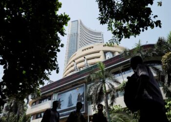 Indian stock market opening bell NSE BSE trading floor