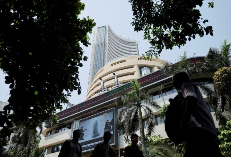 Indian stock market opening bell NSE BSE trading floor