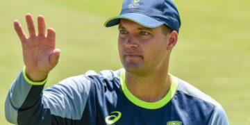 alex carey batting west indies test match grenada