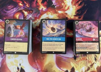 disney lorcana tcg reign of jafar palace heist box