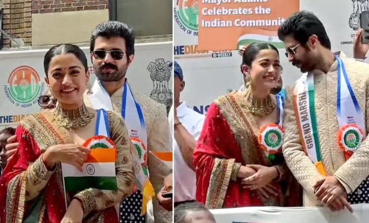 Vijay Deverakonda Rashmika Mandanna India Day Parade NYC